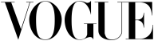 Black VOGUE logo displayed in a bold, serif font, representing the fashion magazine brand.