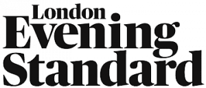 Logo of the London Evening Standard, a prominent British newspaper known for news and journalism.