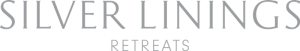 Logo of Silver Linings Retreats featuring the text 'Silver Linings' and 'Retreats' in a clean, modern font.